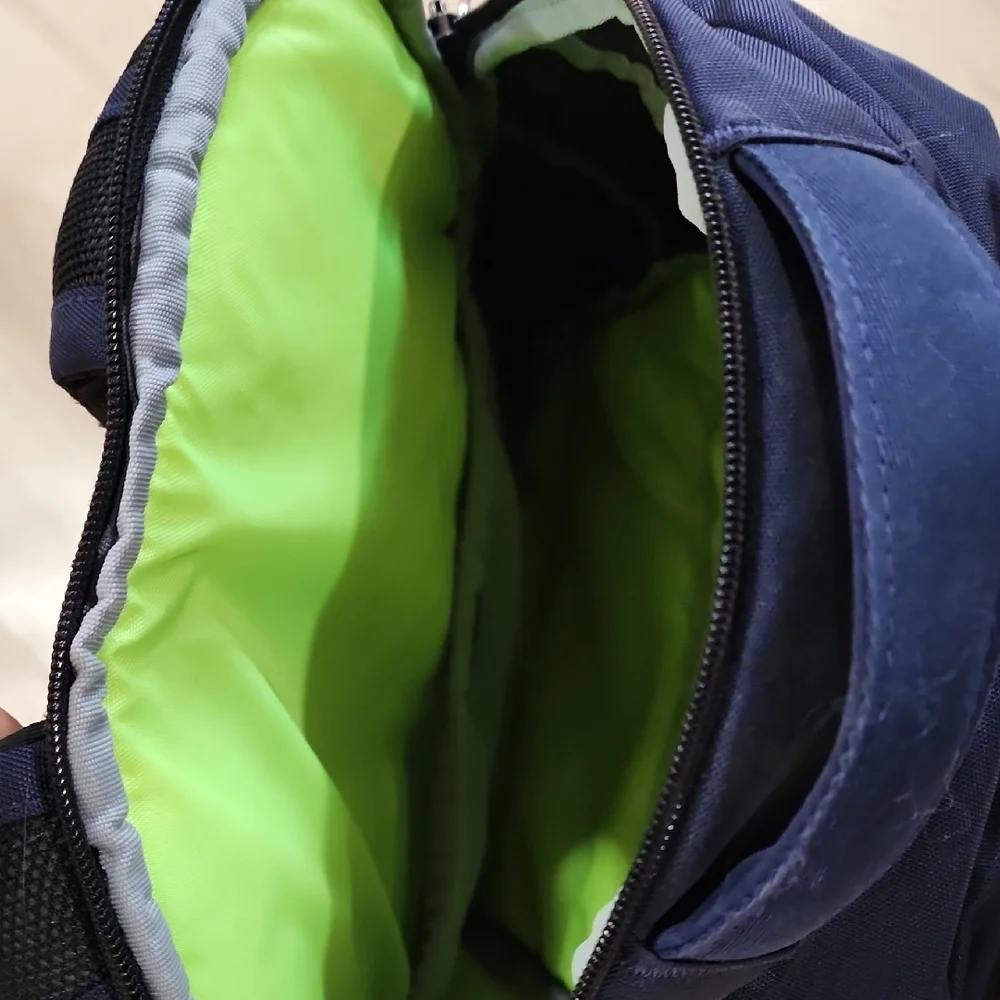 Under Armour Storm1 Navy and Neon Green/yellow Backpack